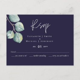 Erstellen Sie Ihre eigene Navy White Eucalyptus UA Postkarte