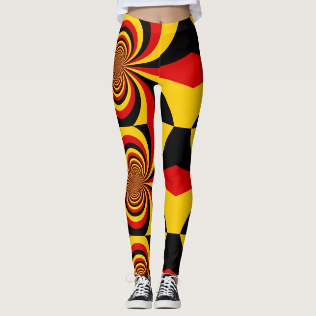Erstellen Sie Ihre eigene neueste deutsche Flaggen Leggings (Vorderseite)