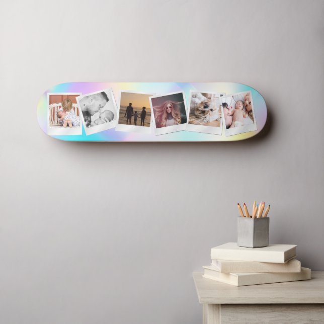 Erstellen Sie Ihre eigene Niedliche Girl Rainbow M Skateboard (Wandkunst (Horz))
