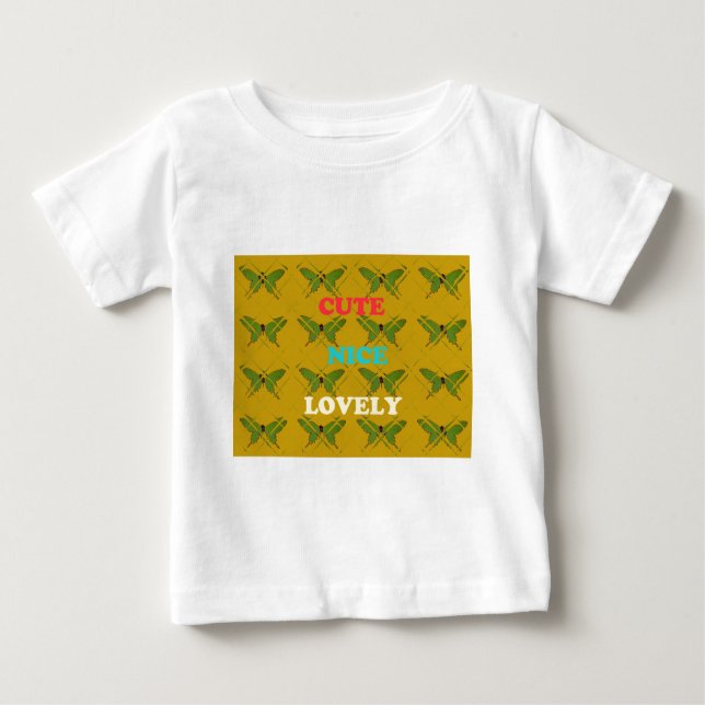 Erstellen Sie Ihre eigene Niedliche schöne, hübsch Baby T-shirt (Vorderseite)