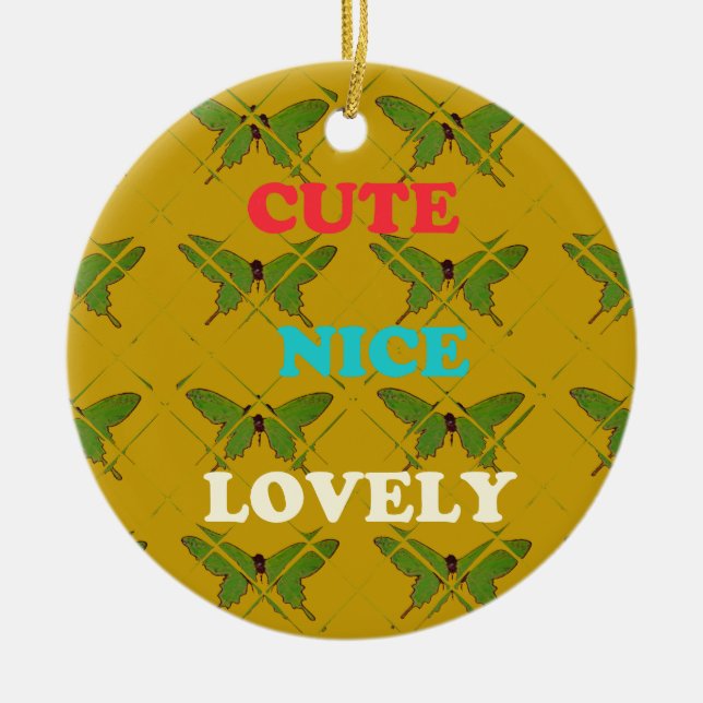 Erstellen Sie Ihre eigene Niedliche schöne, hübsch Keramik Ornament (Vorne)