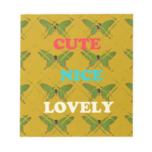 Erstellen Sie Ihre eigene Niedliche schöne, hübsch Notizblock