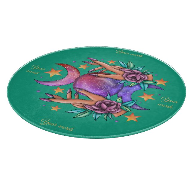 Erstellen Sie Ihre eigene Niedliche Triple Moon Go Schneidebrett (Ecke)