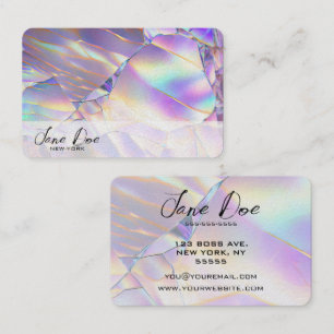 Erstellen Sie Ihre eigene Pearl Pink Opal Visitenkarte