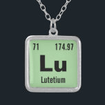 Erstellen Sie Ihre eigene Periodic-Tabelle der Ele Versilberte Kette<br><div class="desc">Passen Sie diese lustige Chemie periodische Tabelle der Elemente Halskette. Geben Sie Ihr Lieblingselement ein oder erstellen Sie Ihr eigenes! Ändern Sie den chemischen Elementnamen, das Symbol, die Atomzahl und die Atommasse. Klicken Sie auf Anpassen, um die Hintergrundfarbe zu ändern oder weitere Änderungen vorzunehmen. Eine großartige Geschenkidee für Chemiker, Wissenschaftler...</div>