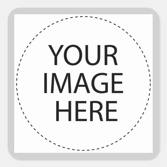 ERSTELLEN SIE IHRE EIGENE - PERSONALISIEREN SIE DI QUADRATISCHER AUFKLEBER (Vorderseite)