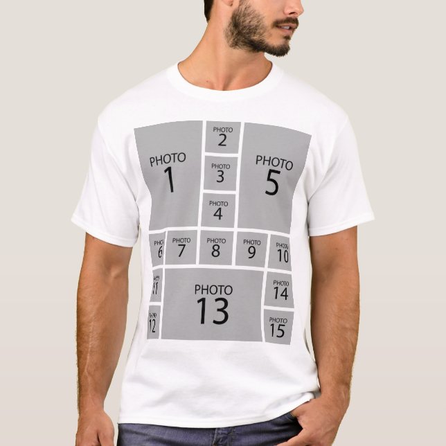 Erstellen Sie Ihre eigene Personalisierte 15-FOTOK T-Shirt (Vorderseite)