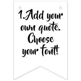 Erstellen Sie Ihre eigene personalisierte Angebots Wimpelkette