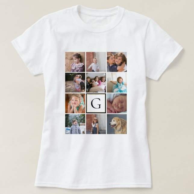 Erstellen Sie Ihre eigene personalisierte Foto-Col T-Shirt (Design vorne)