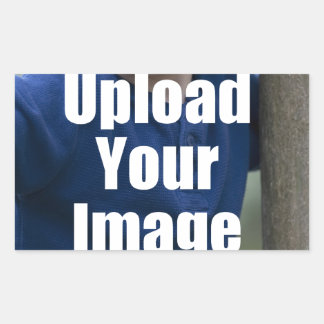 Erstellen Sie Ihre eigene Personalisierte Foto-Tas Rechteckiger Aufkleber