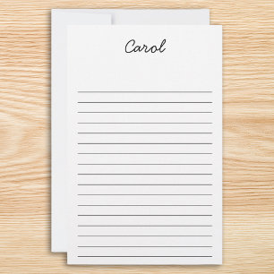 Erstellen Sie Ihre eigene personalisierte Linie Briefpapier