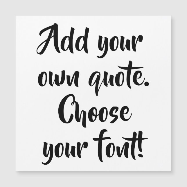 Erstellen Sie Ihre eigene personalisierte Magnetka Magnetkarte (Vorderseite)