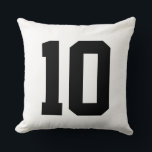 Erstellen Sie Ihre eigene persönliche Jersey-Numme Kissen<br><div class="desc">Erstellen Sie Ihr eigenes individuelles Jersey Nummer Throw Kissen. Wählen Sie Nummer 10 oder eine andere Nummer aus.</div>