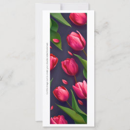 Erstellen Sie Ihre eigene Pink Tulips Lesezeichen 