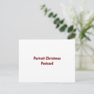 Erstellen Sie Ihre eigene Porträt-Weihnachts-Postk Postkarte