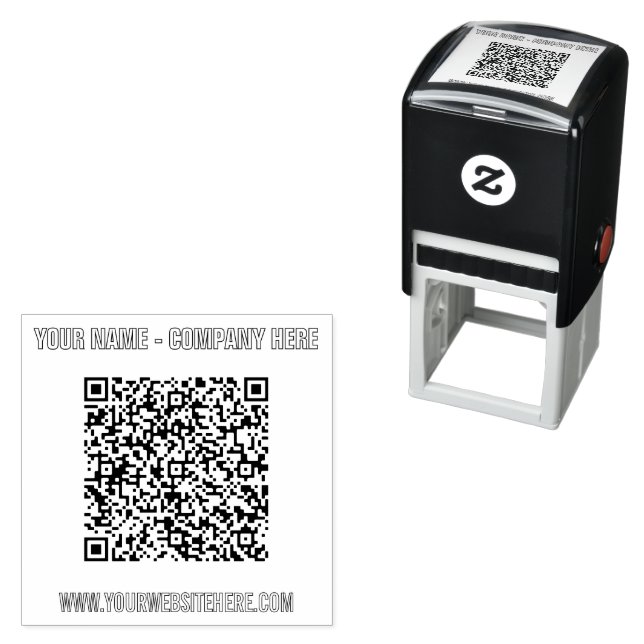 Erstellen Sie Ihre eigene QR-Code-Stempelvorlage B Permastempel (Beispiel)