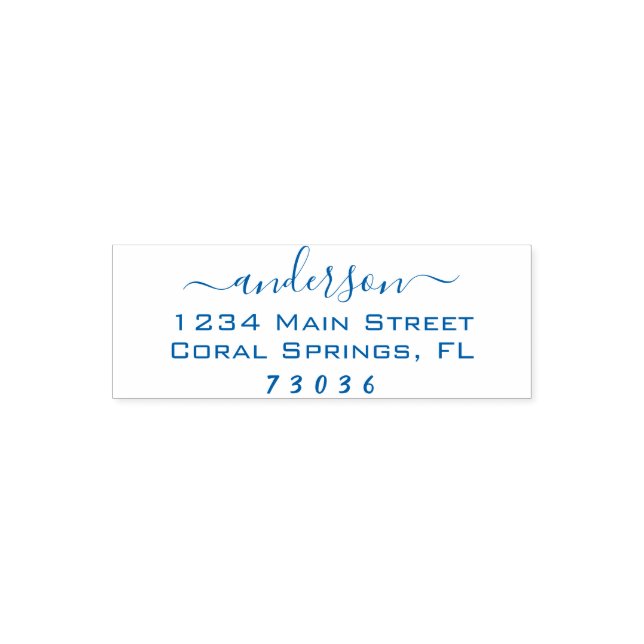 Erstellen Sie Ihre eigene rechteckige Rücksendeadr Permastempel (Design)