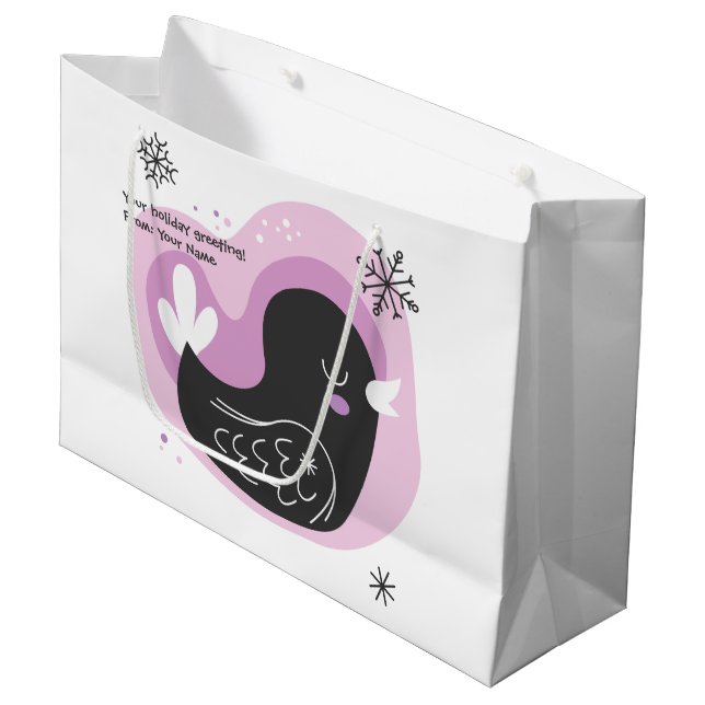 Erstellen Sie Ihre eigene Retro Französisch Homme  Große Geschenktüte (Vorderseite Schrägansicht)