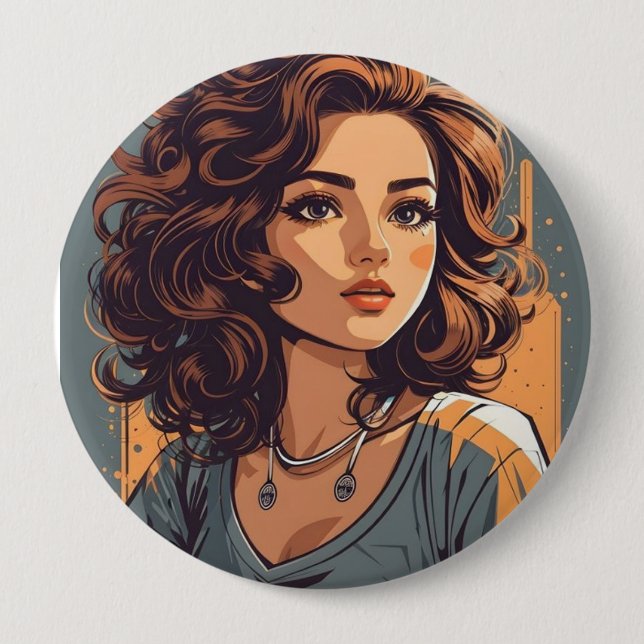 Erstellen Sie Ihre eigene - Riesige, 4-Zoll-Lüfter Button (Vorderseite)