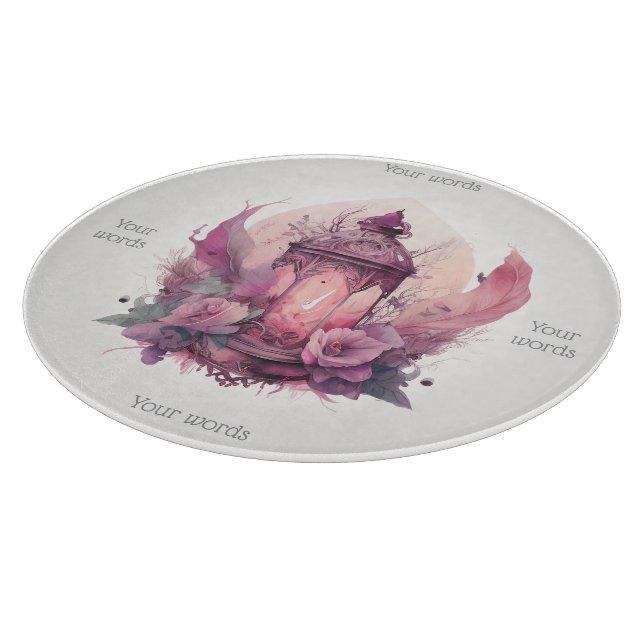 Erstellen Sie Ihre eigene rosa Laterne & Rose Alta Schneidebrett (Ecke)