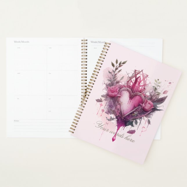 Erstellen Sie Ihre eigene rosa Liebe-Kerze Planer (Anzeige)