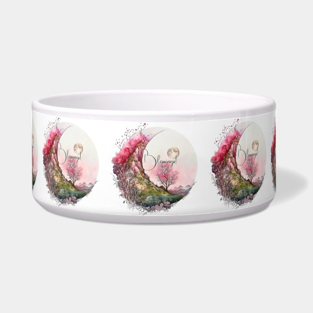 Erstellen Sie Ihre eigene rosa Mondlandschaft Napf (Vorderseite)