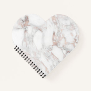 Erstellen Sie Ihre eigene Rose Gold Marble Blank T Notizbuch