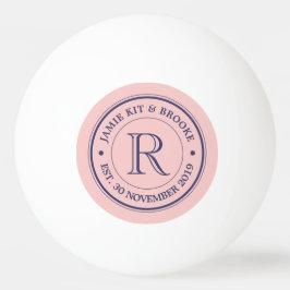 Erstellen Sie Ihre eigene Rose Quartz Rosa Logo Mo Tischtennisball