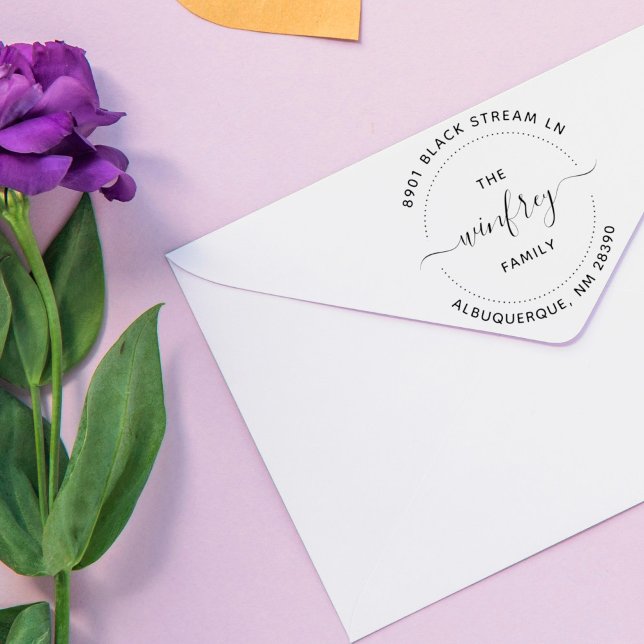 Erstellen Sie Ihre eigene Round-Family-Rücksendead Permastempel (Von Creator hochgeladen)