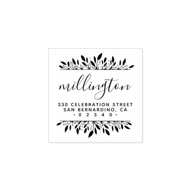 Erstellen Sie Ihre eigene Rücksendeadresse für den Gummistempel (Prägung)