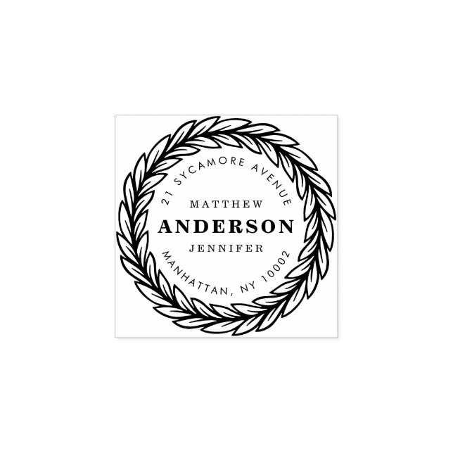 Erstellen Sie Ihre eigene Rücksendeadresse für den Gummistempel (Prägung)