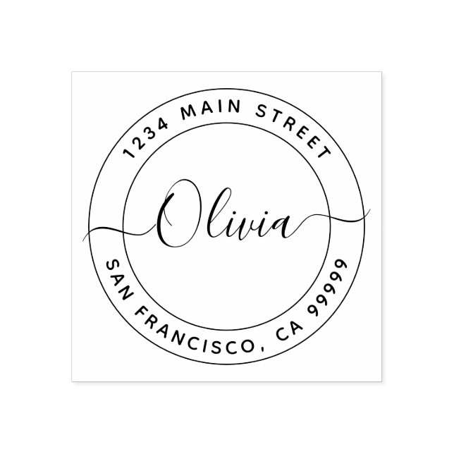 Erstellen Sie Ihre eigene Rücksendeadresse Gummistempel (Prägung)