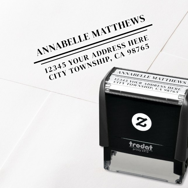 Erstellen Sie Ihre eigene Rücksendeadresse Permastempel (Create Your Own Return Address self-inking stamp)