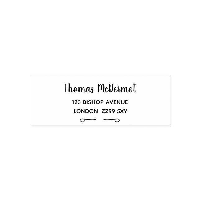 Erstellen Sie Ihre eigene Rücksendeadresse Rubber  Permastempel (Design)