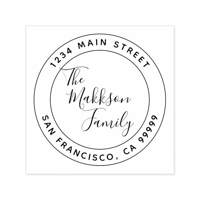 Erstellen Sie Ihre eigene Rücksendeadresse-Selbstf Permastempel (Design)