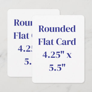 Erstellen Sie Ihre eigene runde flache Karte 10,8