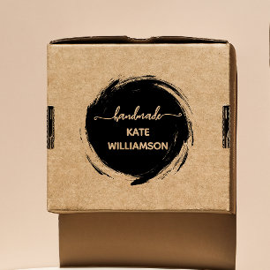 Erstellen Sie Ihre eigene Runde Handmade by busine Gummistempel