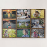Erstellen Sie Ihre eigene rustikale Familienkollek Puzzle<br><div class="desc">Machen Sie Ihr eigenes schönstes Foto Collage Rätsel. Familienname,  benutzerdefiniertes Foto Collage Puzzle Sie können es personalisieren und fügen Sie Ihre schönsten Fotos. Großer Spaß !</div>