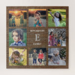 Erstellen Sie Ihre eigene rustikale Holz Familie F Puzzle<br><div class="desc">Erstellen Sie Ihr eigenes schönstes Foto Collage Puzzle. Familienname und Monogramm,  Foto Collage Puzzle Sie können es personalisieren und fügen Sie Ihre schönsten Fotos,  fügen Sie Ihren Namen und Monogramm. Großer Spaß !</div>