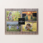 Erstellen Sie Ihre eigene rustikale Holz Familie F Puzzle<br><div class="desc">Machen Sie Ihr eigenes schönstes Foto Collage Rätsel. Familienname und Monogramm,  Foto Collage Puzzle Sie können es personalisieren und fügen Sie Ihre schönsten Fotos,  fügen Sie Ihren Namen und Monogramm. Großer Spaß !</div>