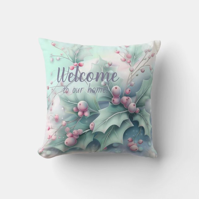 Erstellen Sie Ihre eigene schneebedeckte Weihnacht Kissen (Vorderseite)