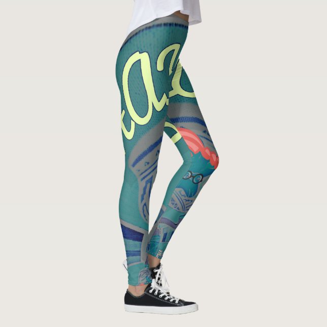 Erstellen Sie Ihre eigene schöne Hakuna Matata sch Leggings (Rechts)