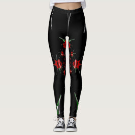 Erstellen Sie Ihre eigene schöne, lebendige schwar Leggings