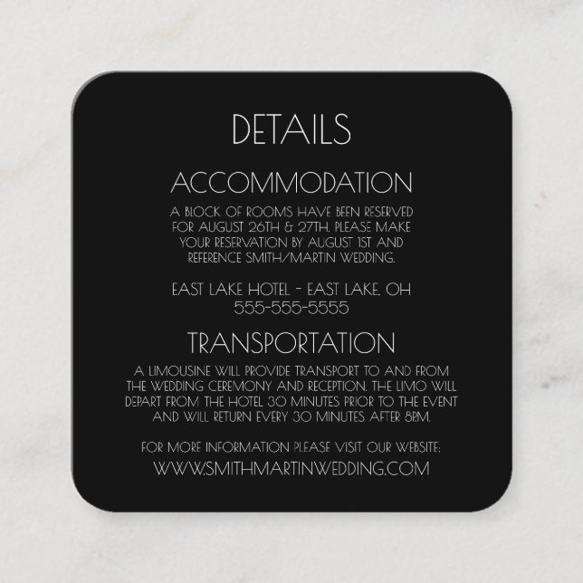 Erstellen Sie Ihre eigene - schwarz Begleitkarte (Vorderseite)