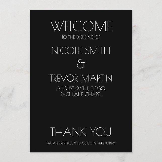 Erstellen Sie Ihre eigene - schwarz Programm (Vorderseite)