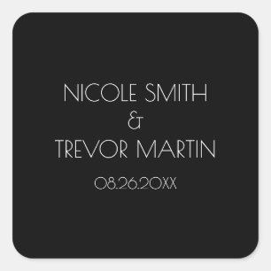 Erstellen Sie Ihre eigene - schwarz Quadratischer Aufkleber