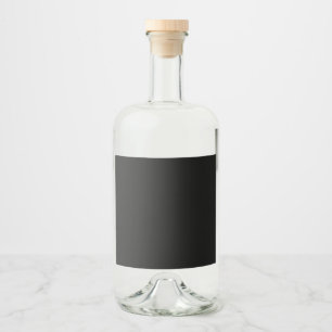 Erstellen Sie Ihre eigene schwarze benutzerdefinie Alkoholflaschenetikett