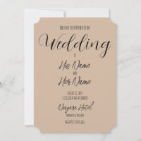 Erstellen Sie Ihre eigene Sepia Beige Hochzeit