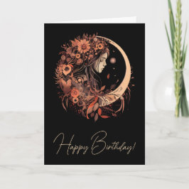 Erstellen Sie Ihre eigene Serene Boho Crescent Moo Feiertagskarte