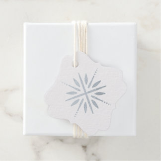 Erstellen Sie Ihre eigene Silver Foil Snowflake Bl Geschenkanhänger